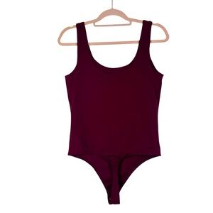 Express Women’s Tank Top Bodysuit Size Medium Burgundy
